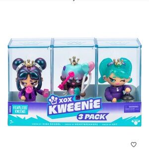XOXO Kweenie 3 Pack - Purple, Pink, Teal Dolls